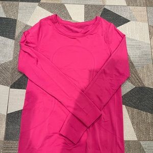Pink Lululemon L/S Run Swiftly Top 6
